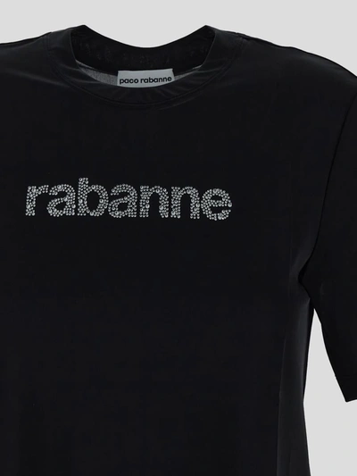 Shop Rabanne T-shirts And Polos In Black