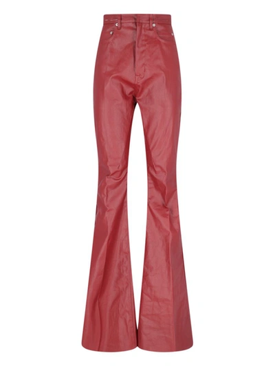 Shop Rick Owens Jeans In Red