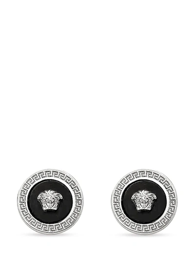 Shop Versace Jellyfish Earrings In Silver