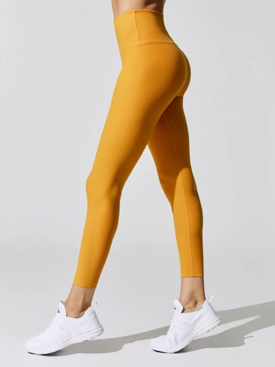 Shop Beyond Yoga Spacedye Caught In The Midi High Waisted Legging In Sunny Citrine