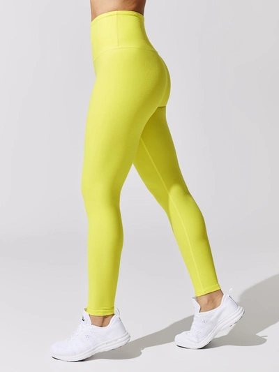Shop Beyond Yoga Spacedye Caught In The Midi High Waisted Legging In Lemon Glow