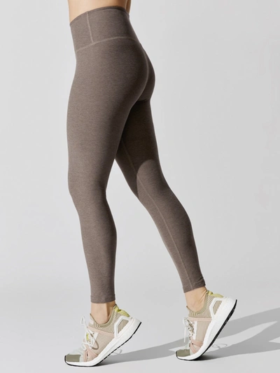 Shop Beyond Yoga Spacedye Caught In The Midi High Waisted Legging In Coco Brown