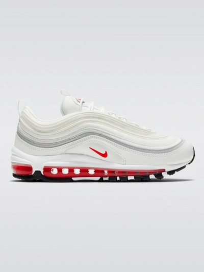 Shop Nike Air Max 97 Sneaker In Summit White,siren Red-black