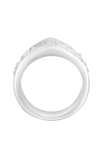 Effy Sterling Silver Pavé Diamond Ring In Silver
