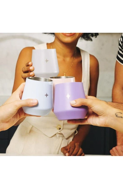 Shop Joyjolt Stainless Steel Cocktail Shaker & Travel Cup Set In White