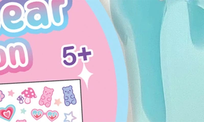 Shop Hot Focus Kids' Gummy Bear Hydration Tumbler & Sticker Set In Blue Multi