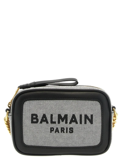 Shop Balmain B-army Crossbody Bags White/black
