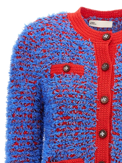 Shop Tory Burch Confetti Kendra Sweater, Cardigans Multicolor