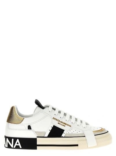 Shop Dolce & Gabbana Custom 2.zero Sneakers White