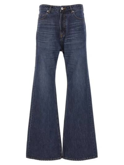Shop Balenciaga Flared Jeans Blue