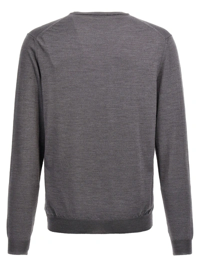 Shop Zanone Flew Wool Sweater, Cardigans Gray