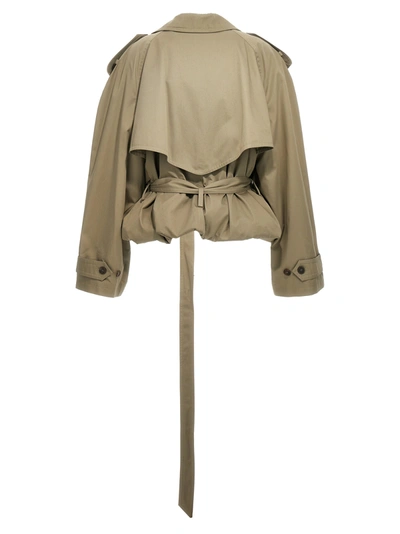Shop Balenciaga Folded Coats, Trench Coats Beige