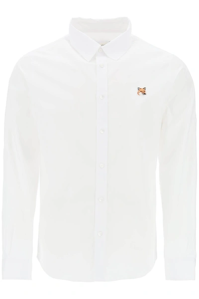 Shop Maison Kitsuné Fox Head Poplin Shirt