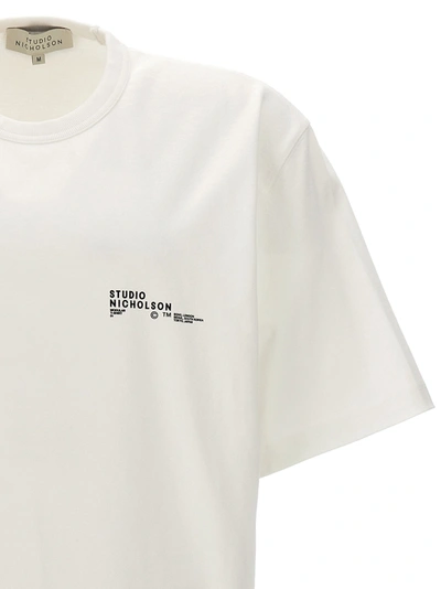 Shop Studio Nicholson Logo T-shirt White