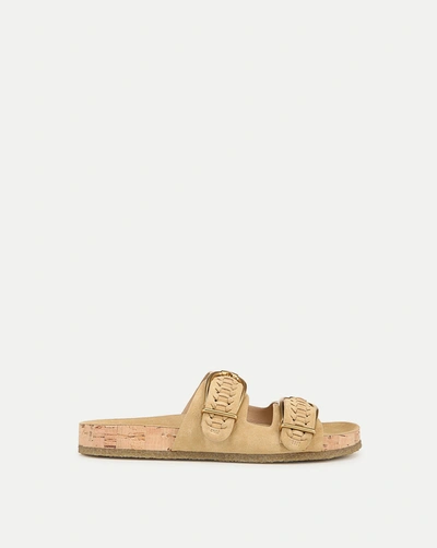 Shop Veronica Beard Paige Buckle Sandal In Desert