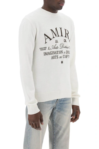 Shop Amiri Arts District Wool Sweater In Multicolor