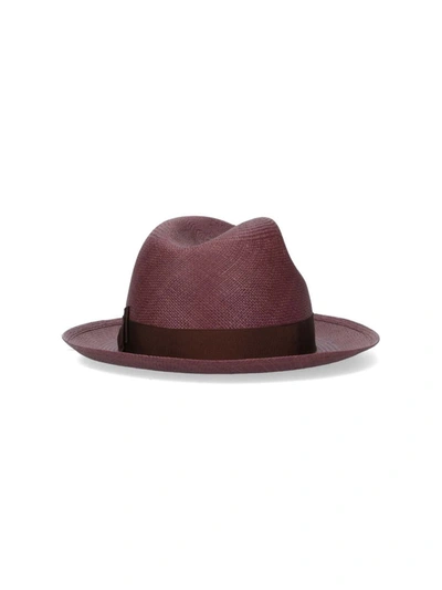 Shop Borsalino Hats In Brown