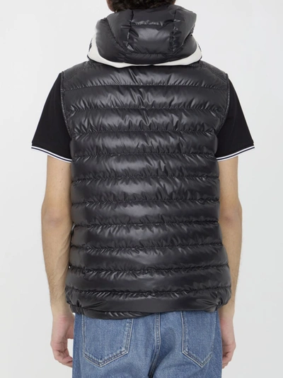 Shop Moncler Clai Down Gilet In Black