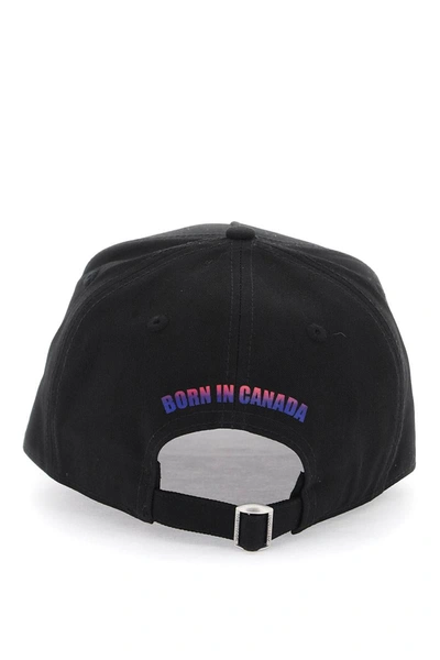 Shop Dsquared2 "baseball Cap With Gradient Logo In Black