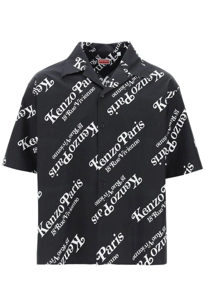 Shop Kenzo ' By Verdy' Bowling Shirt In Black