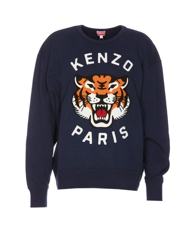 Shop Kenzo Sweaters In Blue