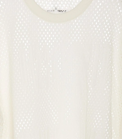 Shop Mm6 Maison Margiela Sweaters In White