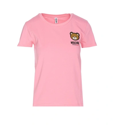 Shop Moschino T-shirts And Polos In Pink