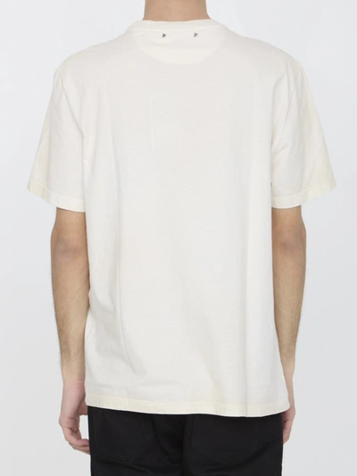 Shop Golden Goose Printed T-shirt In White