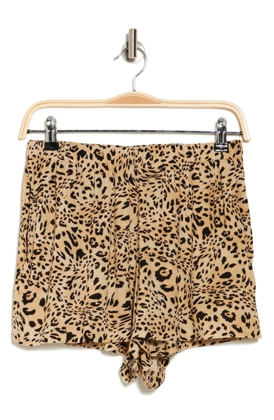 Shop Volcom Meeyoww Pull-on Shorts In Animal Print