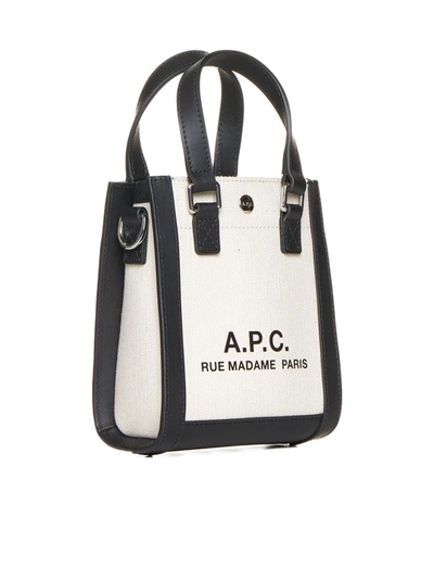 Shop Apc A.p.c. Bum Bags In White/black