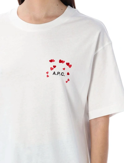 Shop Apc A.p.c. T-shirt Amo In White