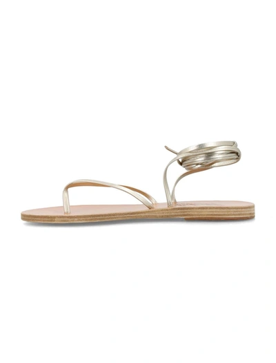 Shop Ancient Greek Sandals Celia Sandals In Platinum