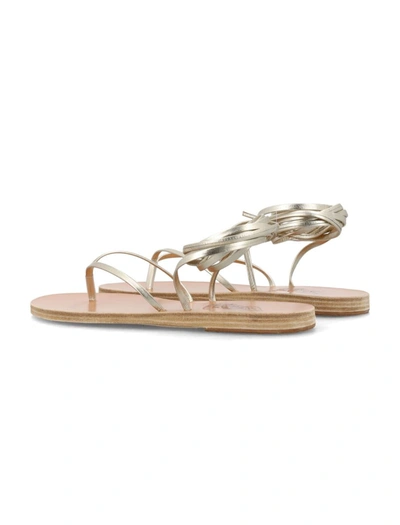 Shop Ancient Greek Sandals Celia Sandals In Platinum
