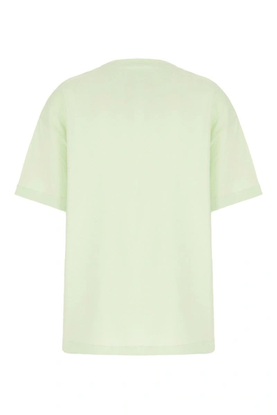 Shop Jil Sander Printed Cotton T-shirt In Green