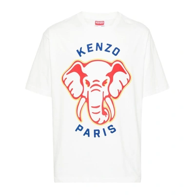 Shop Kenzo T-shirts In Beige