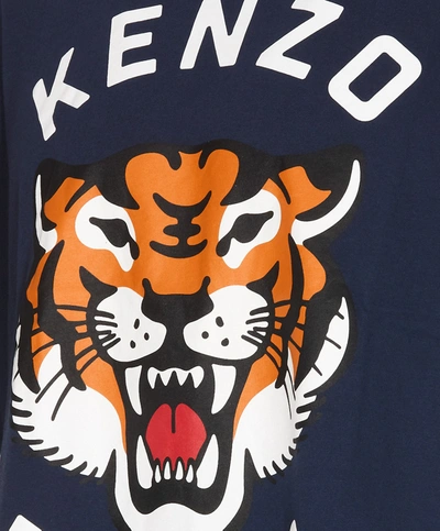 Shop Kenzo 'lucky Tiger' T-shirt In Blue