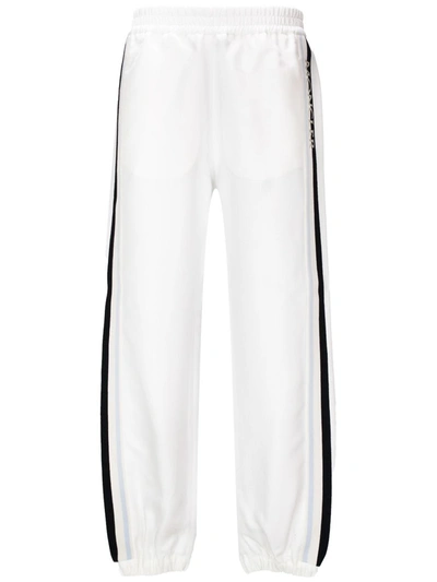 Shop Moncler Trousers In White