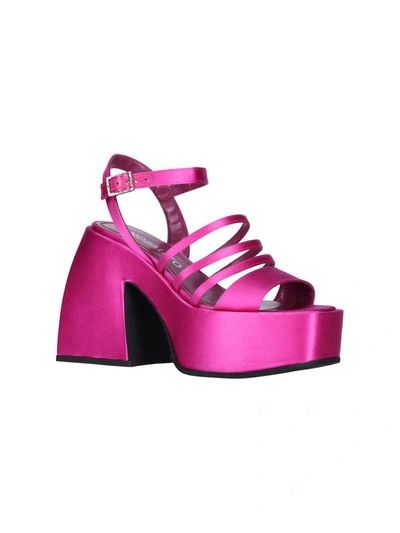 Shop Nodaleto Pink Satin Bulla Chibi Sandals
