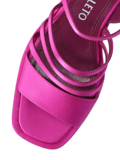 Shop Nodaleto Pink Satin Bulla Chibi Sandals