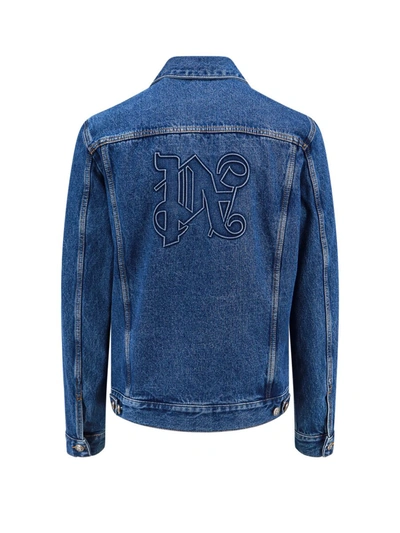 Shop Palm Angels Coats In Blue