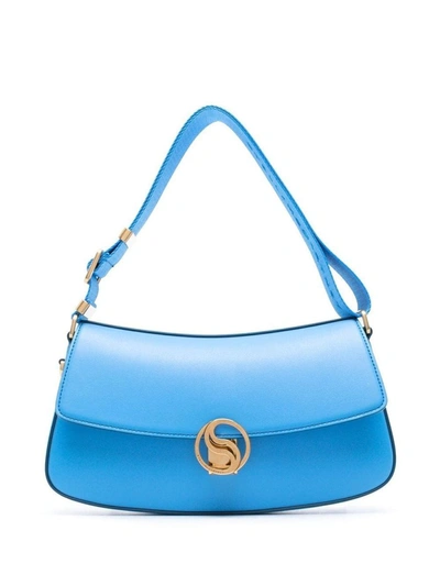 Stella Mccartney 'chain Alter' Shoulder Bag In Blue