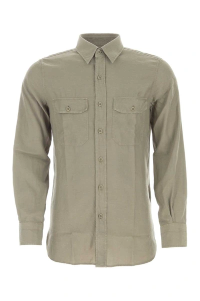 Shop Tom Ford Shirts In Grey