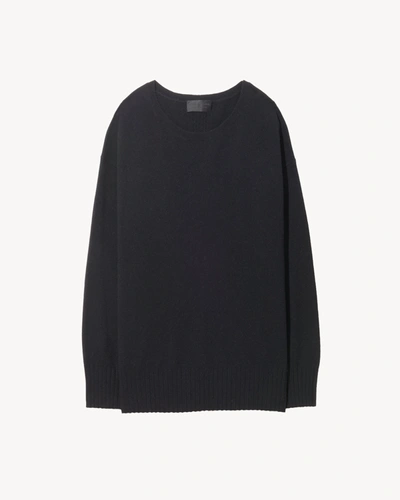 Shop Nili Lotan Boyfriend Cashmere Sweater In Black