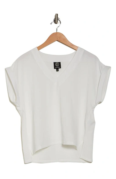 Shop Bobeau Airflow V-neck Top In Off White