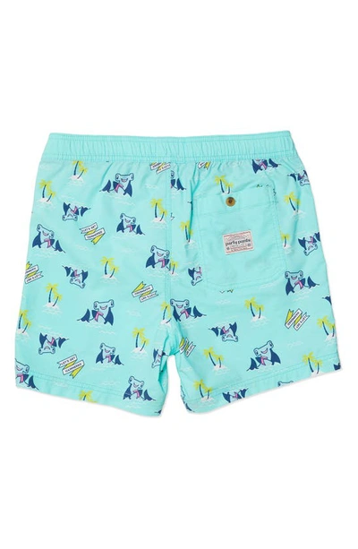 Shop Party Pants Hammertime Swim Shorts In Mint Green