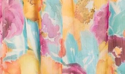 By Design Mira Cold Shoulder Maxi Dress In Watercolor Floral