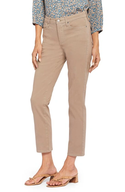 Shop Nydj Stella High Waist Ankle Tapered Jeans In Saddlewood
