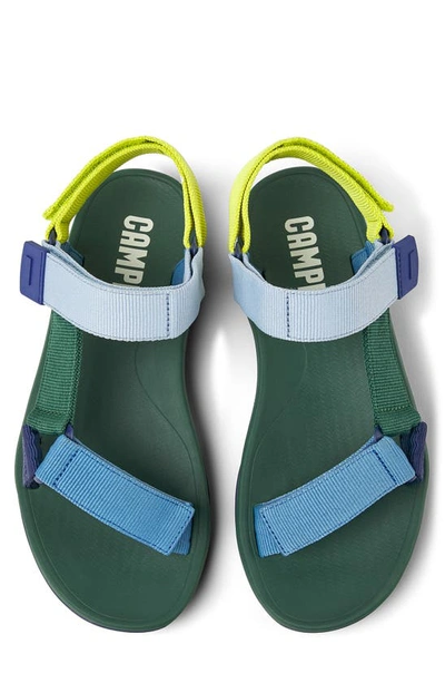 Shop Camper Match Sandal In Green/ Blue Multi