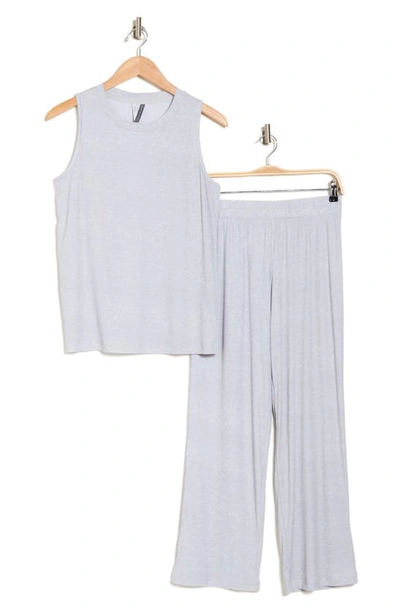 Shop Jaclyn Luxe Tank Pajamas In Pearl Blue