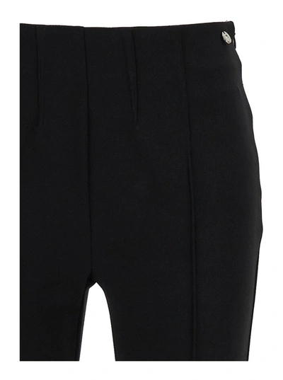 Shop Liu •jo Tailored High Waisted Black Pants In Stretch Fabric Woman